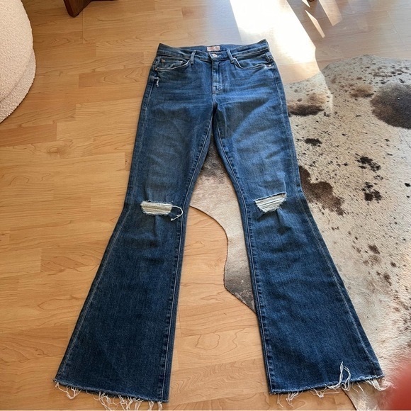 MOTHER DENIM‎ The Weekender Fray Six Packs Of Me Jeans Size 25